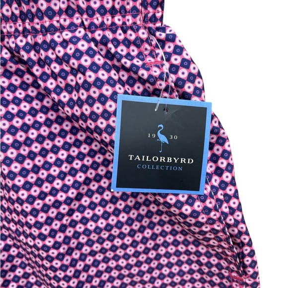 Mens Tailorbyrd Purple Gingham Board Mesh Shorts Size XL - Picture 5 of 9